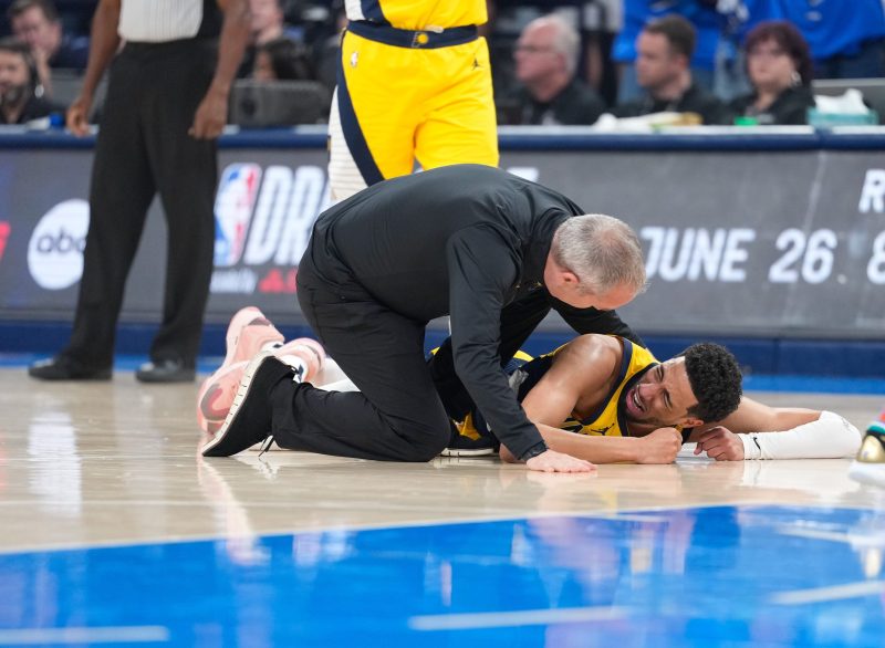 Watch Tyrese Haliburton greet teammates after Pacers’ Game 7 loss